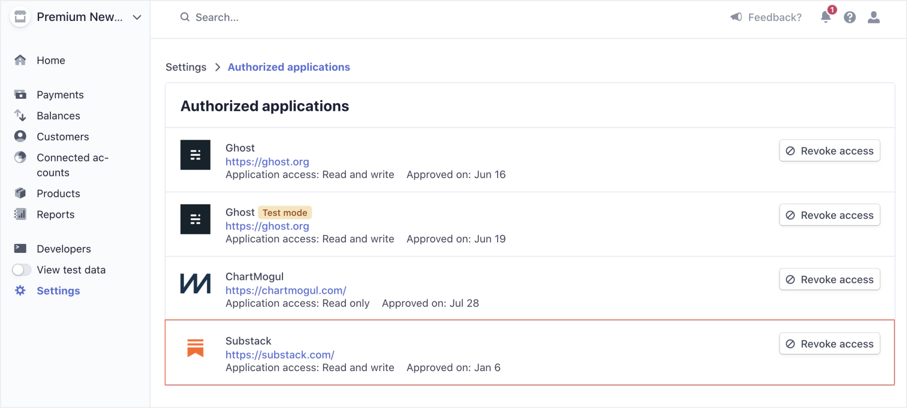 disconnect substack from stripe